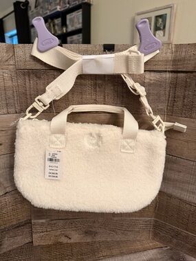 VS PINK Strap Plush Teddy Mini Adjustable Crossbody Bag